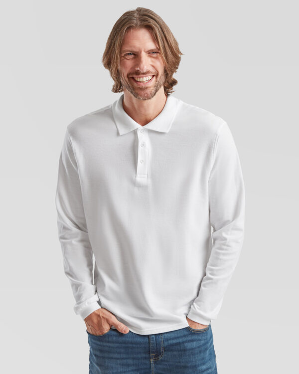 Premium long sleeve polo 