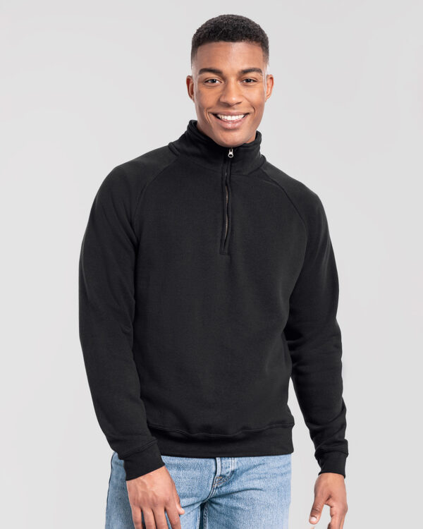 Iconic premium zip-neck sweat