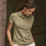 Womens luxury stretch polo (145)