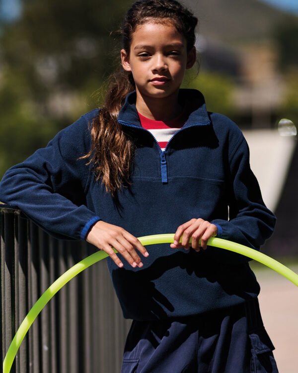 Kids half-zip microfleece