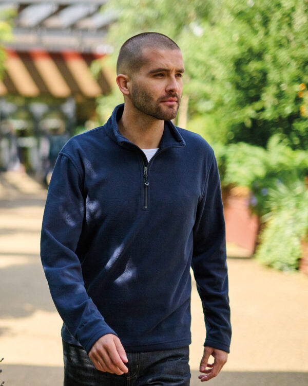 Honestly made recycled half zip fleece