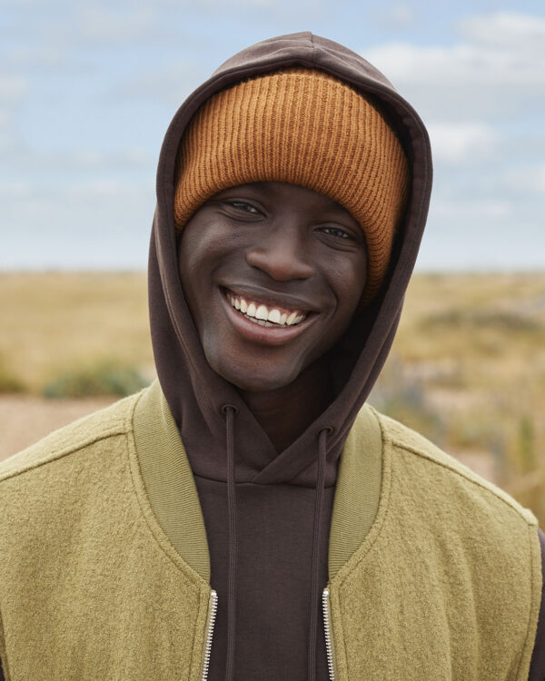 Classic engineered deep-cuffed beanie