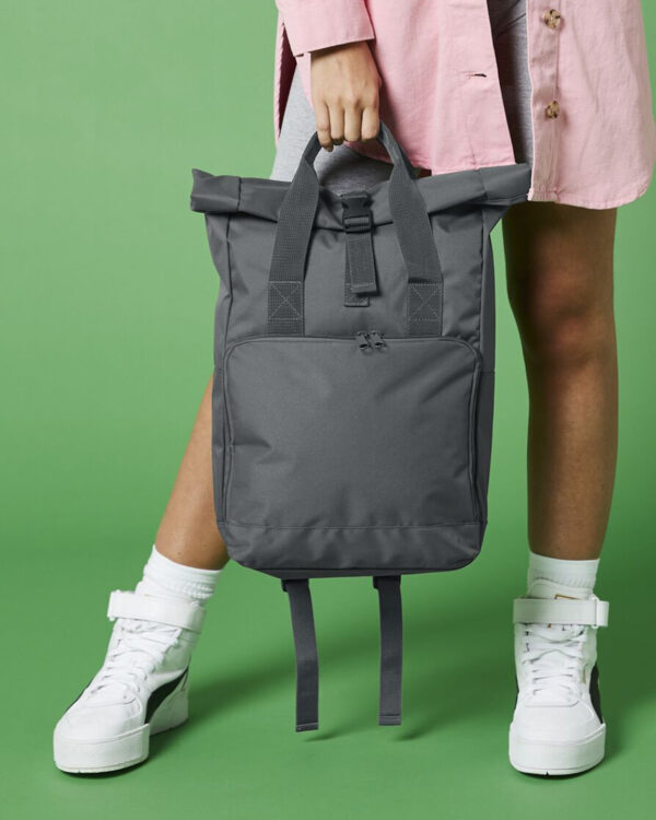 Twin handle roll-top backpack