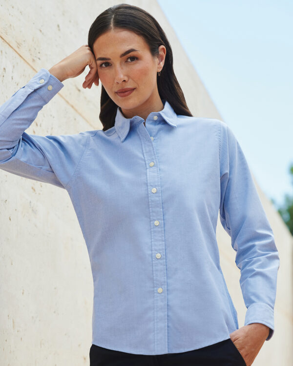 Women's classic long sleeve Oxford shirt