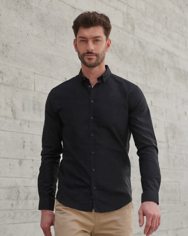 Modern long sleeve Oxford shirt