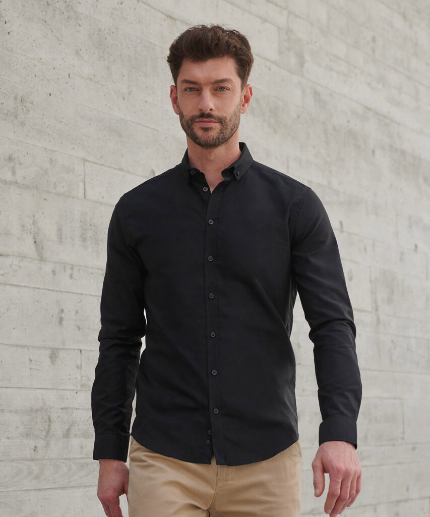 Modern long sleeve Oxford shirt