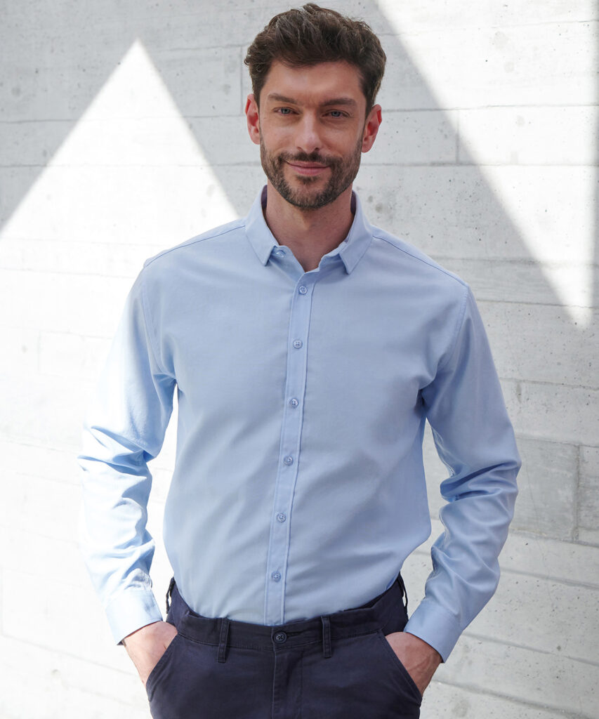 Long sleeve cotton-feel Coolplus® shirt