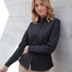 Womens long sleeve cotton-feel Coolplus® shirt