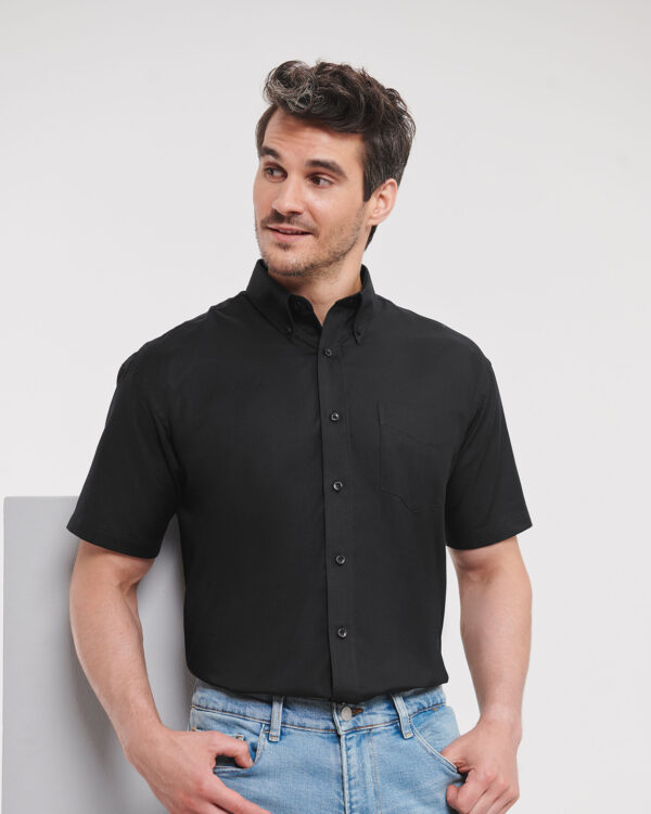 Short sleeve easycare Oxford shirt