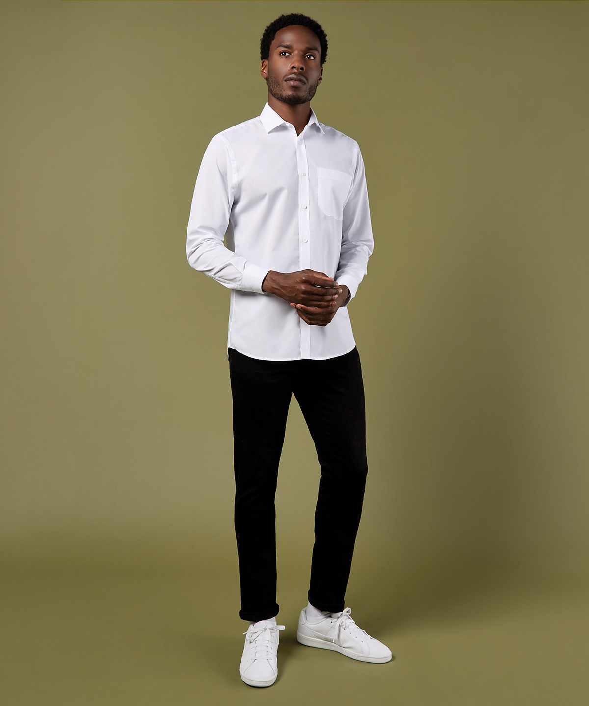 Poplin shirt long-sleeved (tailored fit) 1 Poplin shirt long-sleeved (tailored fit)