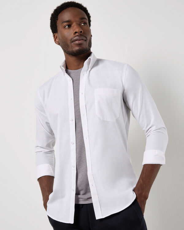 Slim fit workwear Oxford shirt long-sleeved (slim fit)