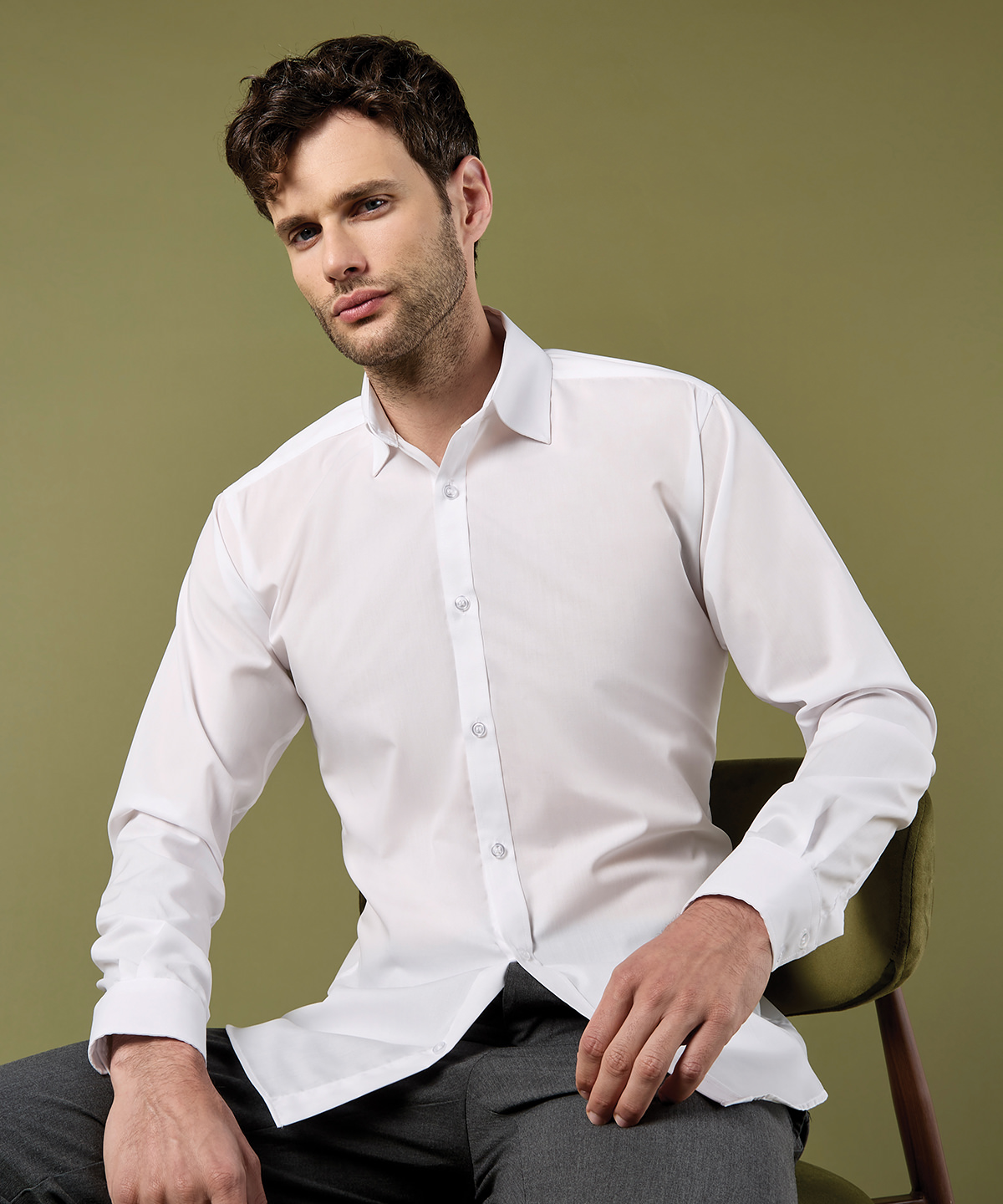 Business shirt long-sleeved (slim fit) 1 Business shirt long-sleeved (slim fit)