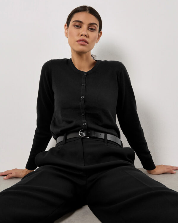 Women's Arundel crew neck cardigan long sleeve (classic fit)