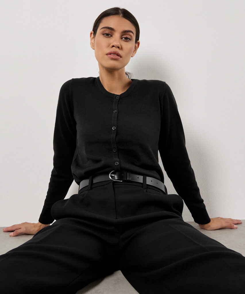 Women's Arundel crew neck cardigan long sleeve (classic fit)