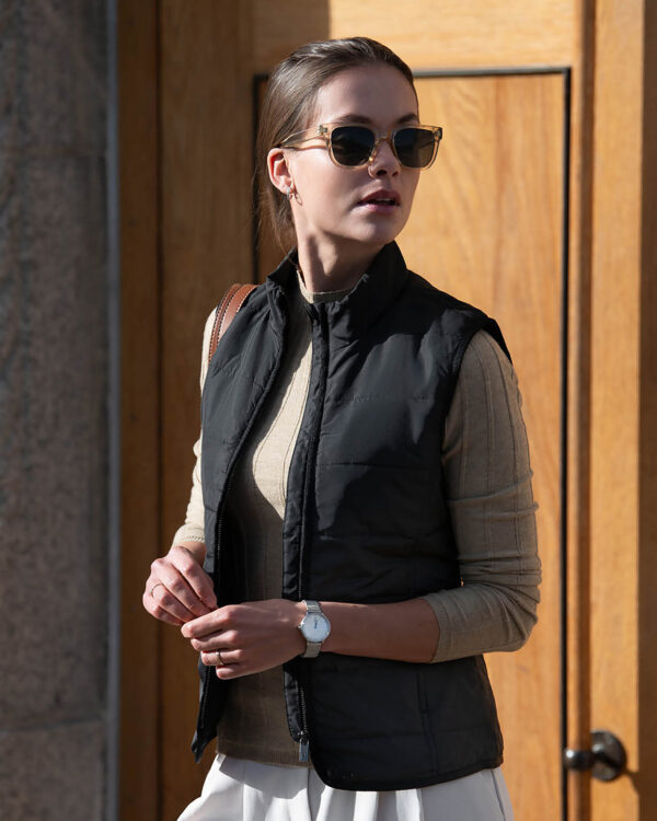 Womens Hudson  horizontal quilted gilet