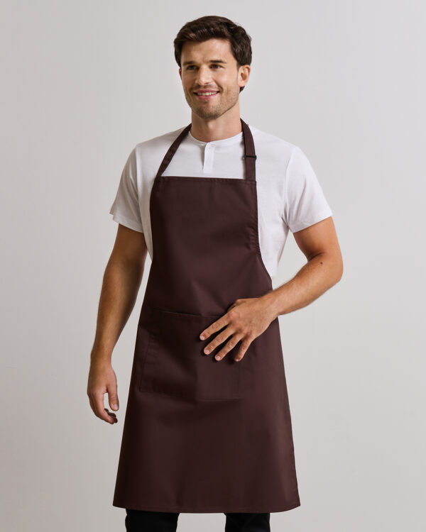 Colours bib apron with pocket