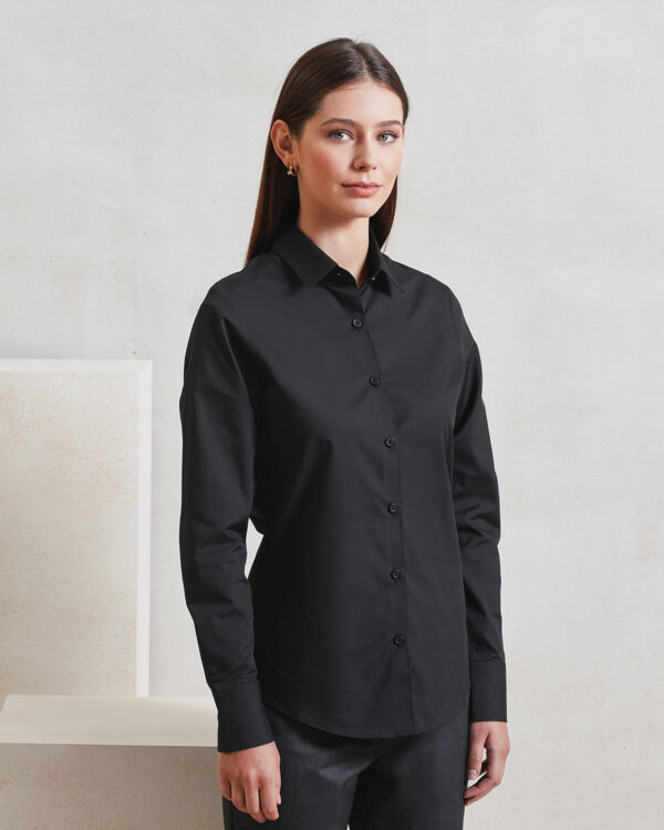 Womens long sleeve Recyclight poplin shirt