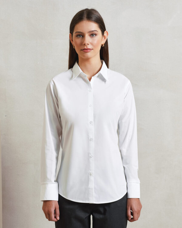 Women's supreme poplin long sleeve shirt