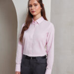 Women's cotton-rich Oxford stripes blouse