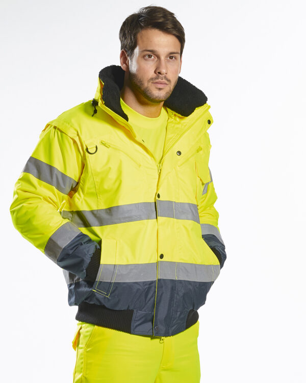 Hi-vis contrast bomber jacket (C465)