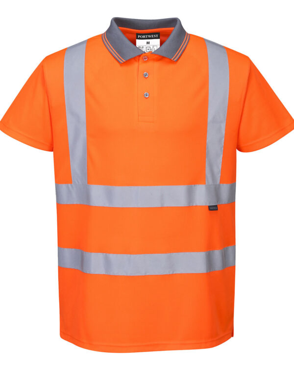 Hi-vis short sleeved polo (S477/RT22)