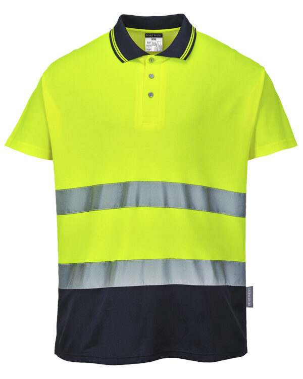 Two-tone cotton Comfort polo (S174)