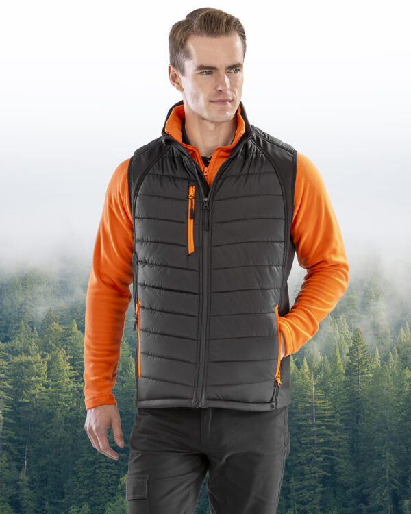 Compass padded softshell gilet