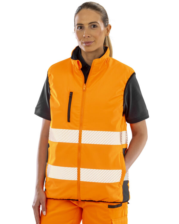 Reversible soft padded gilet