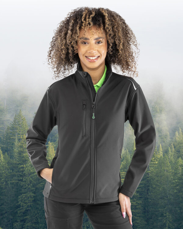 Women's recycled 3-layer printable softshell jacket