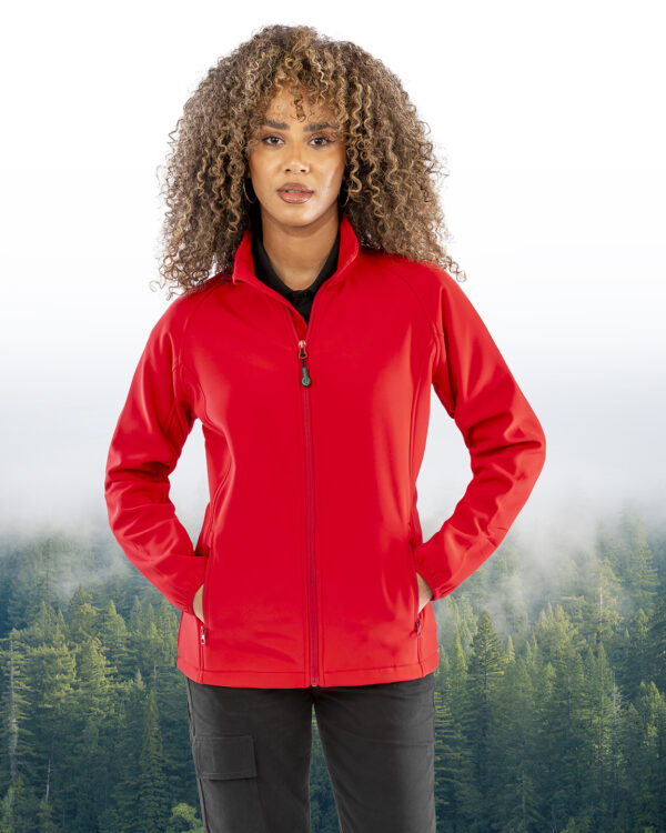 Women's recycled 2-layer printable softshell jacket 
