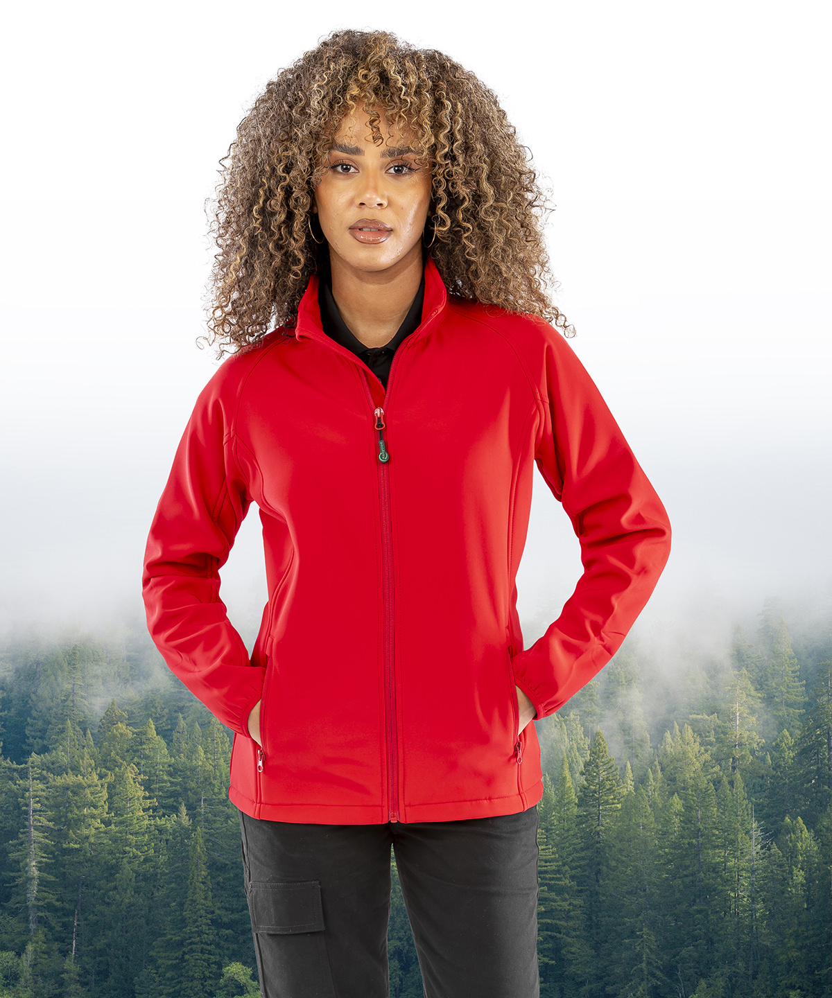 Women's recycled 2-layer printable softshell jacket 1 Women's recycled 2-layer printable softshell jacket