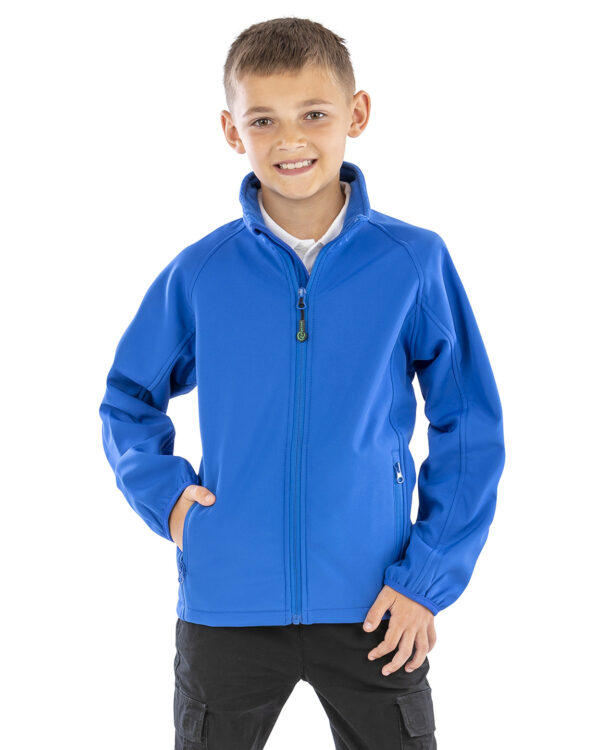 Recycled 2-layer printable junior softshell