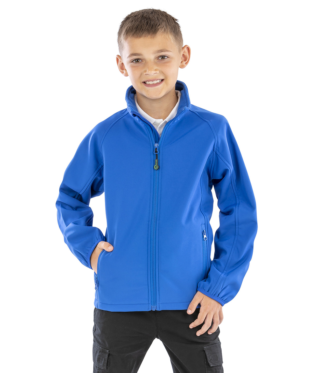 Recycled 2-layer printable junior softshell 1 Recycled 2-layer printable junior softshell