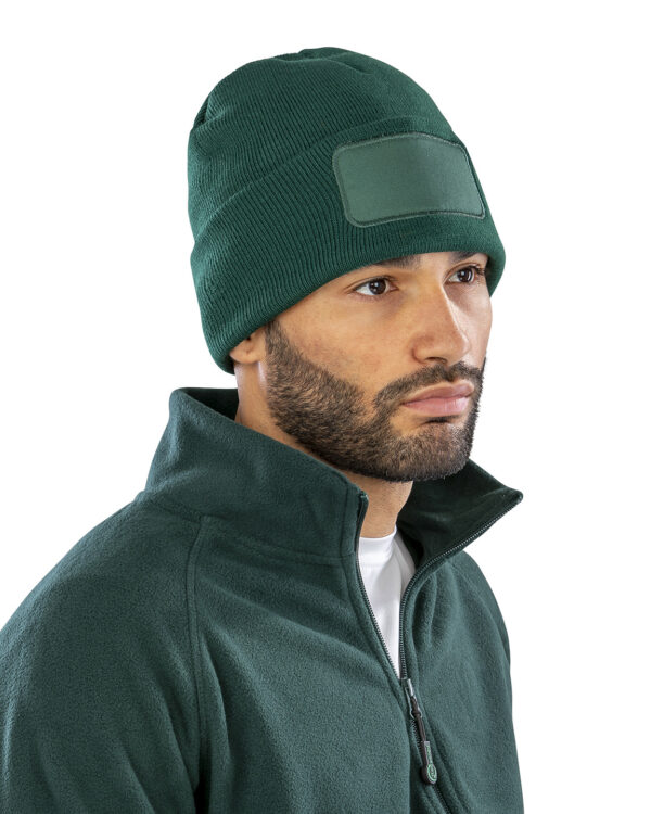 Recycled double knit printers beanie