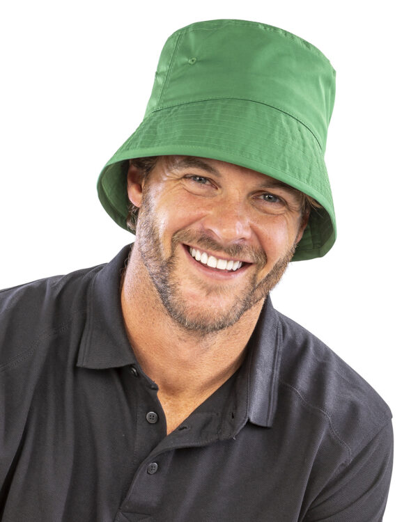 Recycled bound edge bucket hat