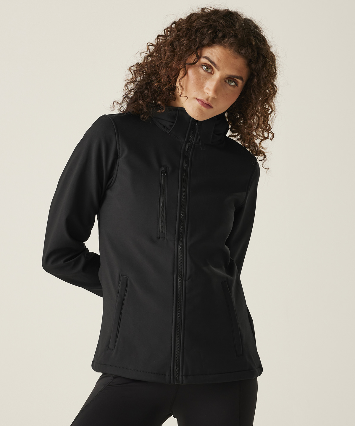 Women's venturer 3-layer hooded softshell jacket 1 Women's venturer 3-layer hooded softshell jacket
