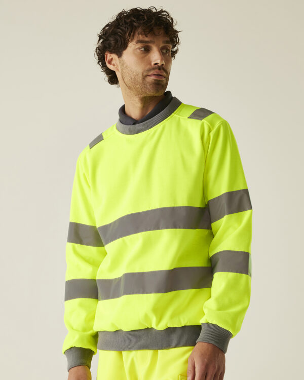 Hi-vis Pro contrast crew neck sweatshirt