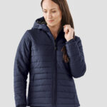 Womens Nautilus quilted hooded jacket