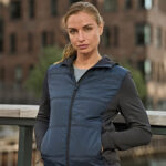 Womens hybrid-stretch hooded jacket (9113)