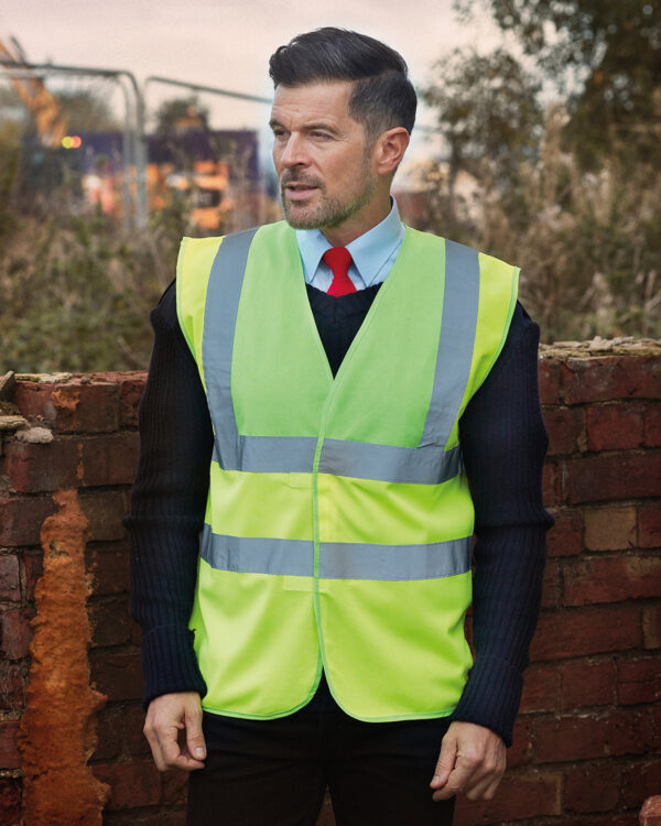 Hi-vis 2-band-and-braces waistcoat (HVW100)