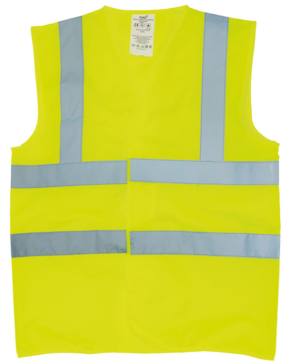 Flame-retardant hi-vis sleeveless waistcoat (HVW100FR)