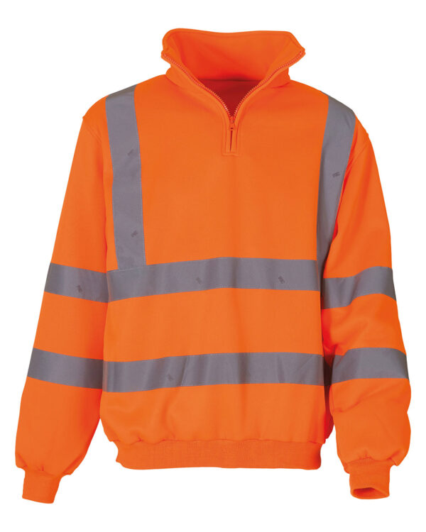 Hi-vis ¼ zip sweatshirt (HVK06)