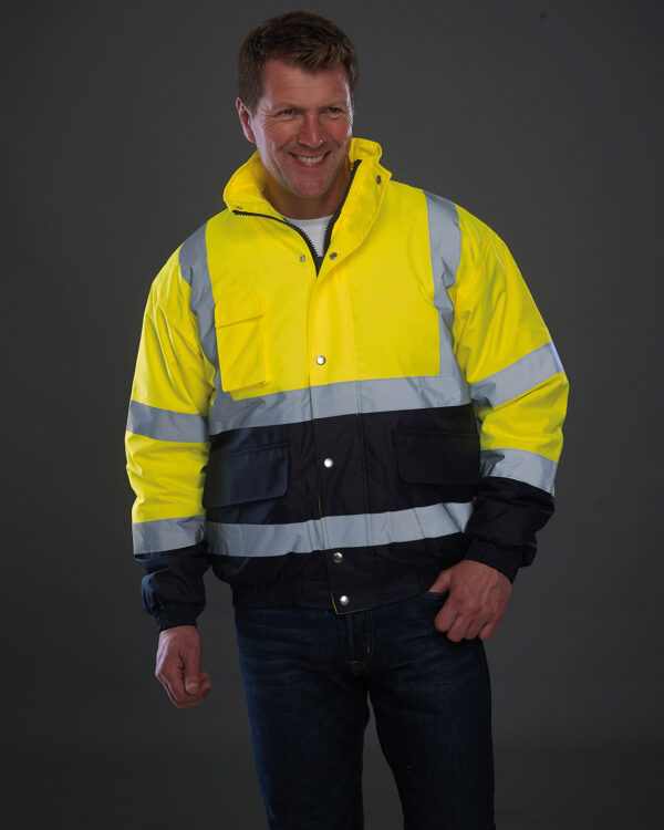 Hi-vis two-tone bomber jacket (HVP218)