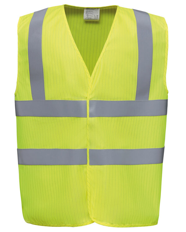 Hi-vis flame-retardant anti-static waistcoat (HVW100ASFR)