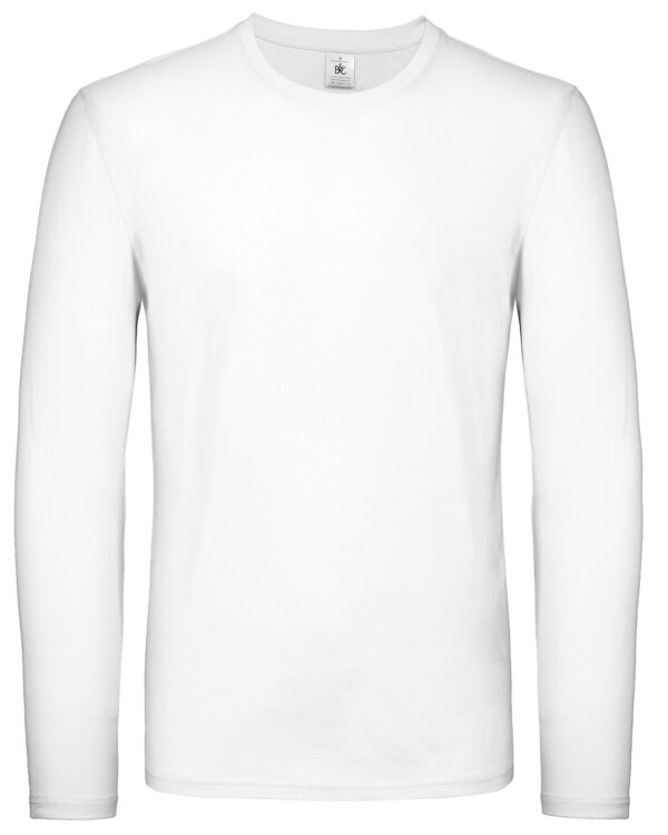B&C #E150 long sleeve White