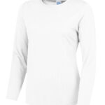 Women's long sleeve cool T White