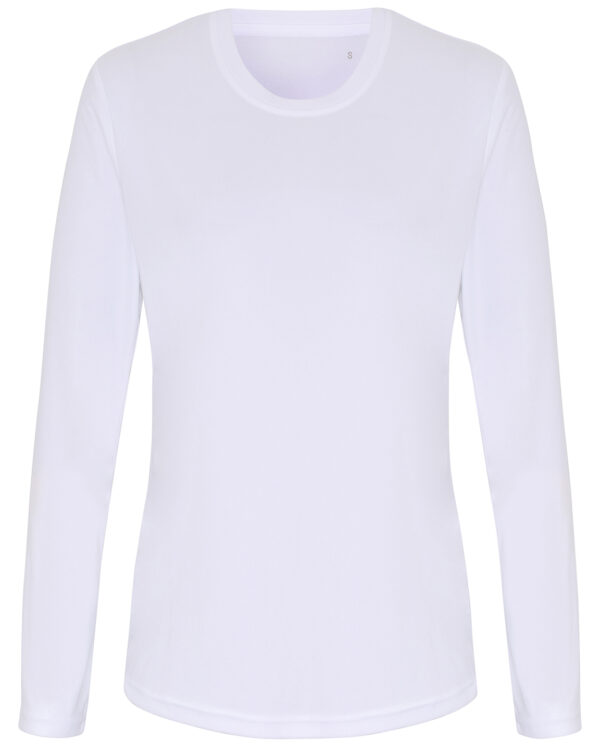 Women's TriDri® long sleeve performance t-shirt White