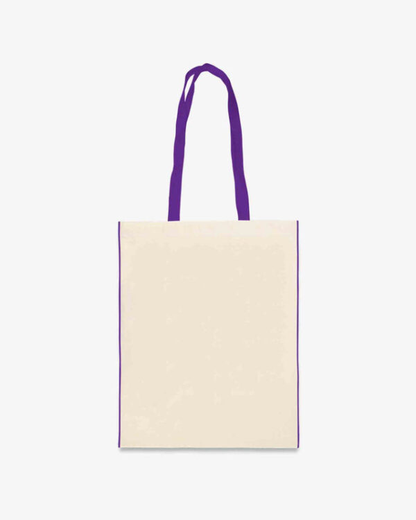 Cotton Bag With Coloured Trim & Handles
