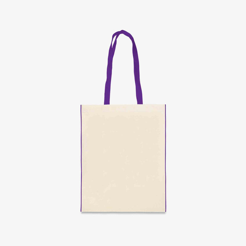 Cotton Bag With Coloured Trim & Handles