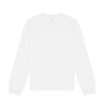 Unisex long sleeve heavy tee White